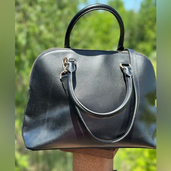 Michael Kors Cindy Medium Size Satchel Black Handbag - Picture 4 of 13